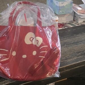 Hello Kitty Vibrant Red Tote Bag
